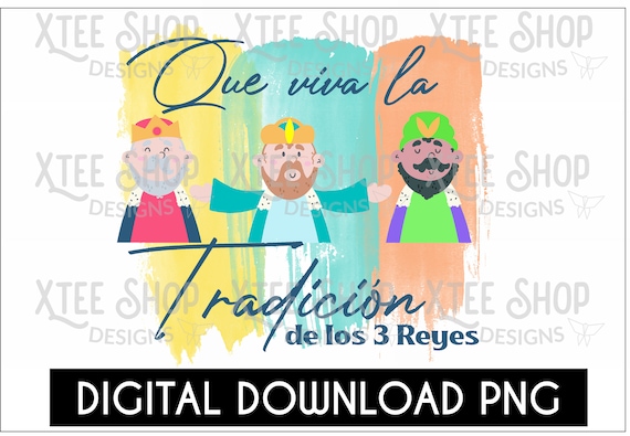 Three Kings PNG: Hispanic Culture Design (Digital Download)