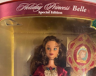 Holiday Princess Belle Special Edition disney s Beauty and the Beast the Enchanted Christmas Barbie NEW in Box Etsy