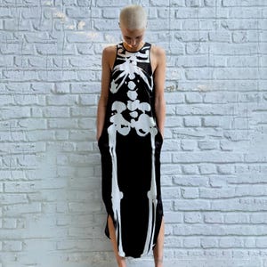 Skeleton Maxi Dress - Etsy