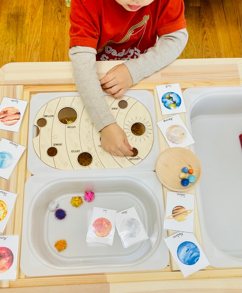 Flisat Solar System Board Sensory Bin Insert Trofast Insert Etsy