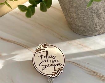 Felices para Siempre JW, Eternal Happiness-montage, badgehaspel met kaarthouder, JW International-montagebadgehaspel