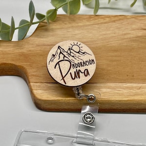 Adoración Pura Solapa met kaarthouder, haspel voor Pure Worship-badge, JW Convention