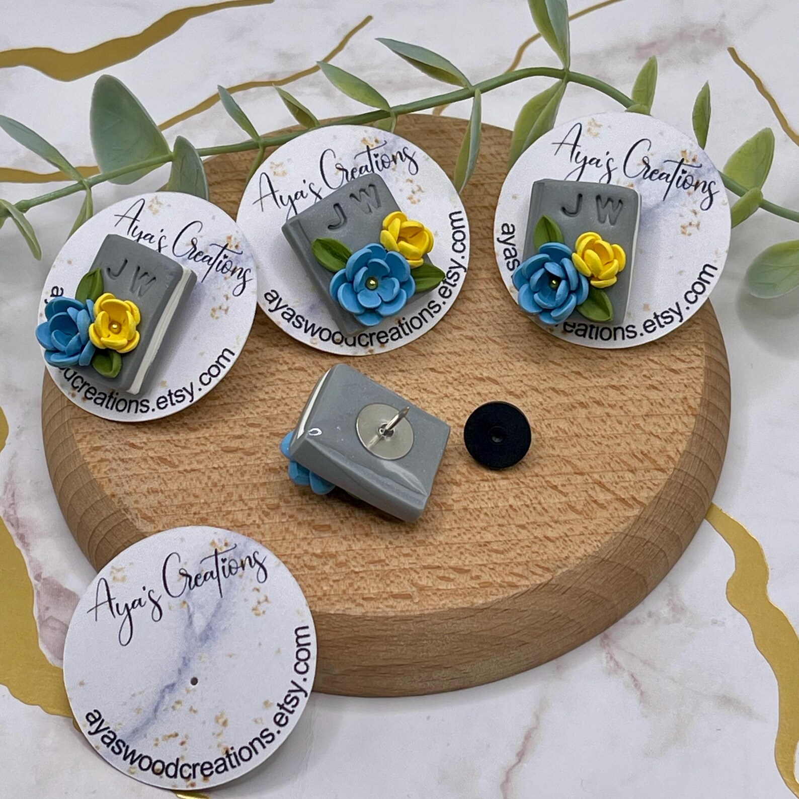 JW Bible Pin: Polymer Clay Pioneer Gift - Etsy