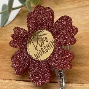 Adoración Pura Solapa with Card Holder, Pure Worship Badge Reel , JW Convention