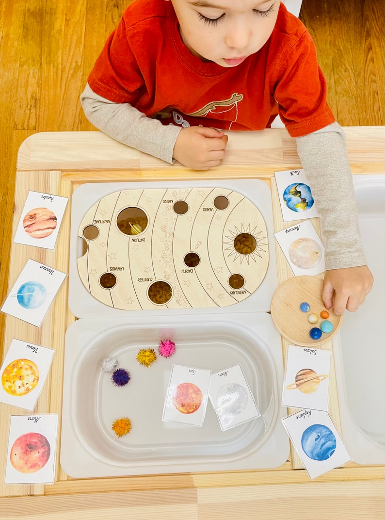 Flisat Solar System Board Sensory Bin Insert Trofast Insert Etsy