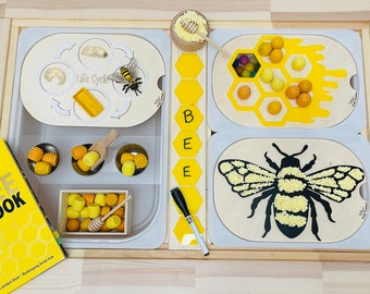 Flisat Bee Board, Play Beehive Trofast Insert, Bee Trofast Insert, Flisat Honey Insert