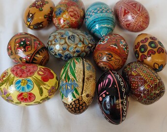 Wooden Pysanky Etsy