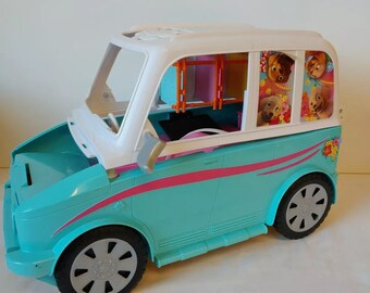 barbie yellow camper van
