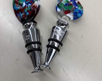 Murano Art Glass Bottle Stoppers. as New No Chips or Scratches - Etsy