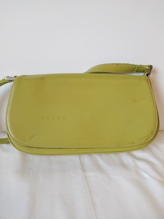 Vintage Coach Lime Green Purse Handbag