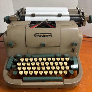 Underwood Golden Touch Typewriter - Etsy