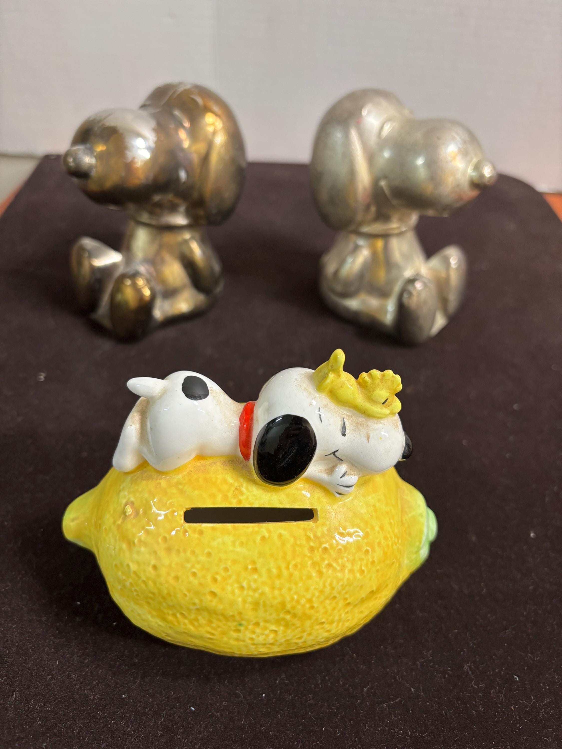Peanuts Snoopy Vintage Piggy Bank - Etsy