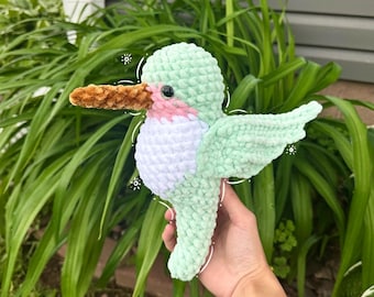 Kolibri Plüschtier | Gehäkeltes Plüschi | Handgemachtes Spielzeug | Kuscheltier