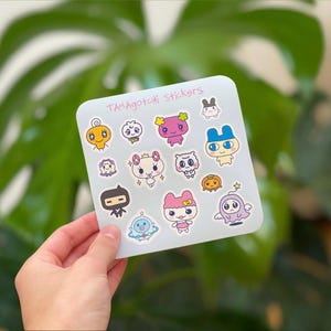 Tamagotchi Sticker Sheet | Tamagotchi Characters | Vinyl Sticker