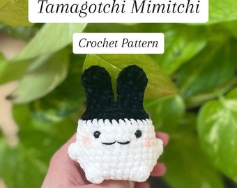 Tamagotchi Mimitchi Crochet Pattern | Amigurumi | No Sew | PDF Pattern