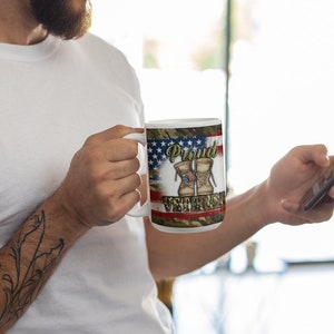 Proud Veteran Mug - Perfect for Military Service Members, Patriotic Decor, Veteran Appreciation - Showcase Your Pride with this 15oz Mug