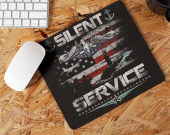 US Navy Submarine Veteran Mouse Pad: Silent Service Pride