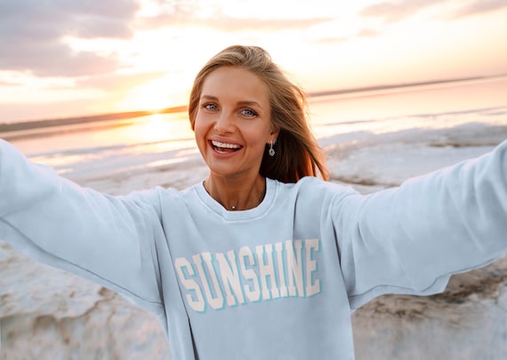 Beach Sweatshirt Beachy Sweatshirt Beach Life Comfy Sweatshirt Cozy Sweatshirt Soft Sweatshirt Aesthetic Sweatshirt Trendy Crewneck Cute