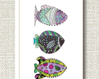 Trio of Tropical Fish