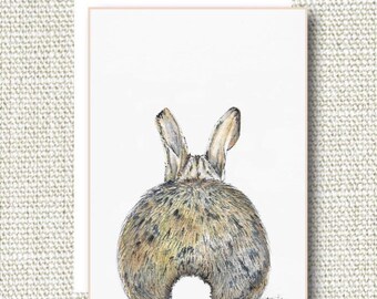 Back of Sitting Bunny