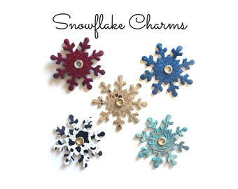 NEW!!! Snowflake Charms for Roller Skates