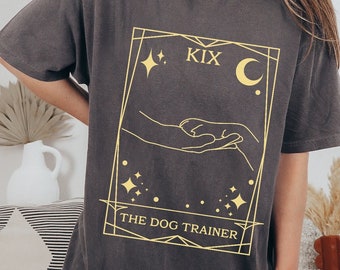 Dog trainer t-shirt, Dog training shirt, Positive Reinforcement Tarot Card, Staff Tshirt for Dog Trainers, Dog Trainer Comfort Colors Tee