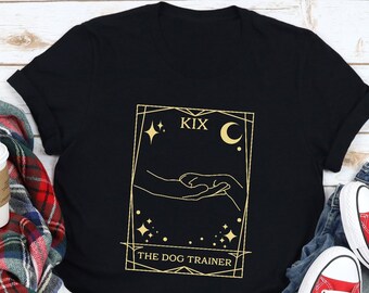 Tarot Card Dog Trainer T-Shirt: Funny Positive Training Tee
