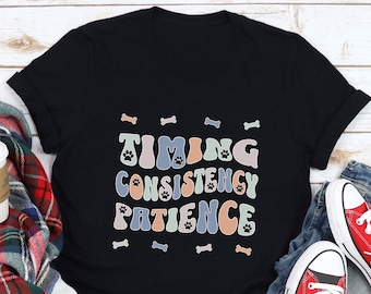 Retro Dog Trainer T-shirt, Positive Reinforcement Tee, Canine Pro