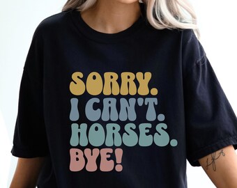 Funny Horse T-Shirt: Comfort Colors Barn Lover Tee