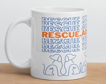Dog Rescue Coffee Mug: Animal Shelter Volunteer Gift