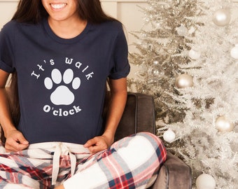 Cute Dog Walking Shirt, Paw Print Tshirt, Dog Mom Gift, Dog Dad Shirt, Dog Walker Shirt, Dog Sitter Gift, Gift for Dog Lover, Puppy Pawprint