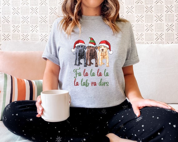 Santa Chocolate Labrador Christmas Gift T-Shirt Santa Chocolate Labrador Christmas Gift T-Shirt