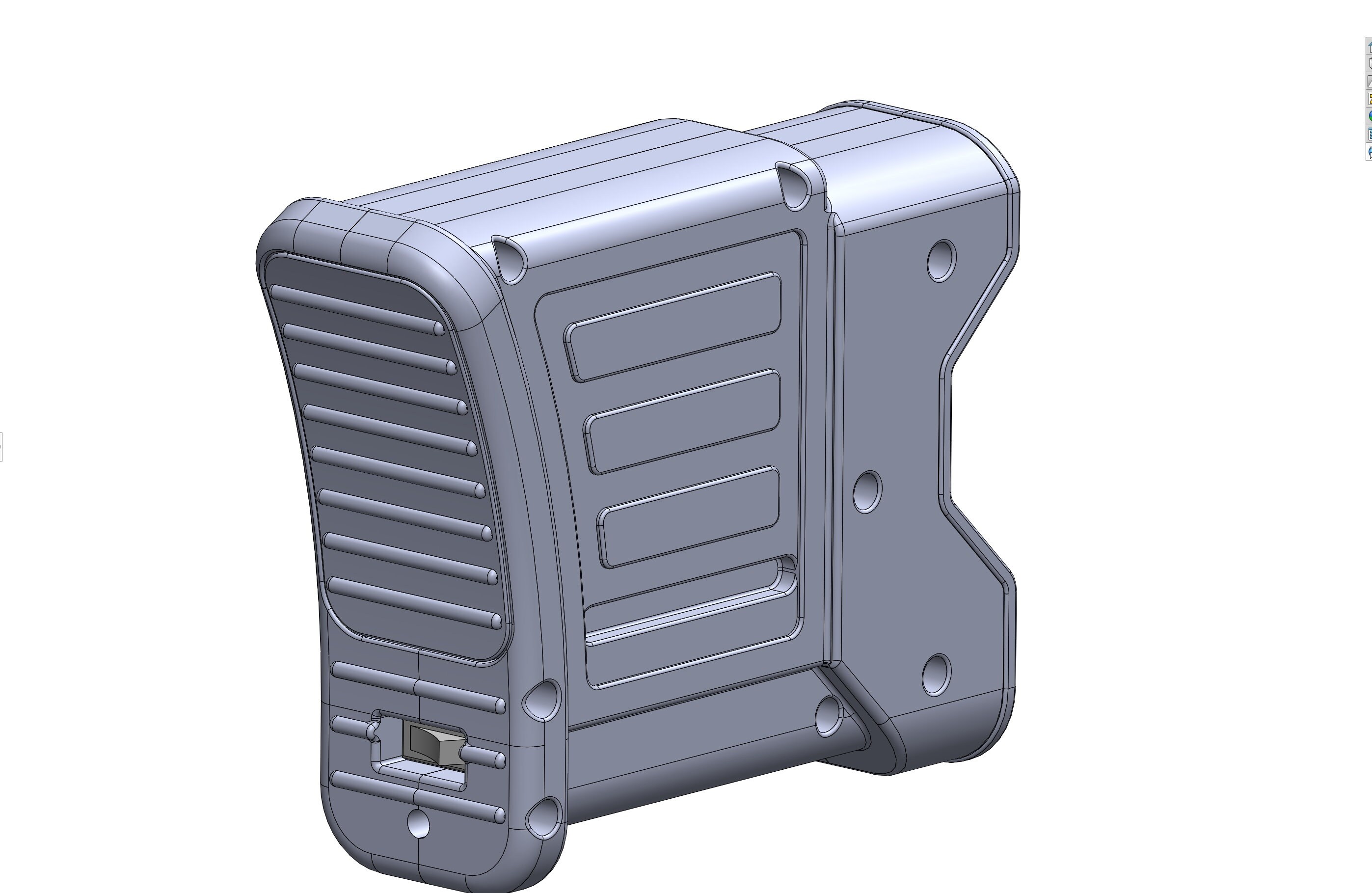 Rayven Stock Extension With Battery Compartment and Switch Mount, 3D