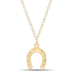 Horseshoe Good Luck Charm Necklace Available In Two Color – Protection Chain Necklaces