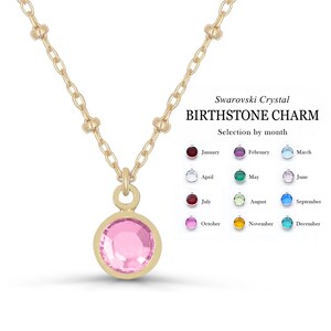 Personalized Birthstone Swarovski Necklace For Women - Protection Lucky Charm Chain Necklace & Jewelry