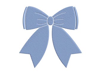 Bow Machine Embroidery Design, Coquette Embroidery Design, File in PES, DST, Jef, Digital Download, 4 Sizes