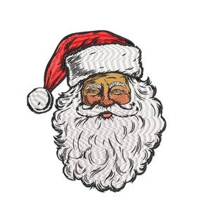 Christmas Santa Embroidery Design, Vintage Christmas Santa Embroidery File, Machine Embroidery, Instant Download