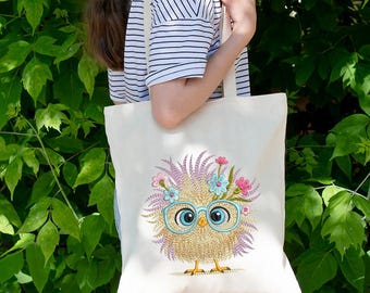 Funny Chicken Machine Embroidery, Crazy Chicken Embroidery Design, Whimsical Funny Chicken  Embroidery File,  8 Sizes, Instant Download