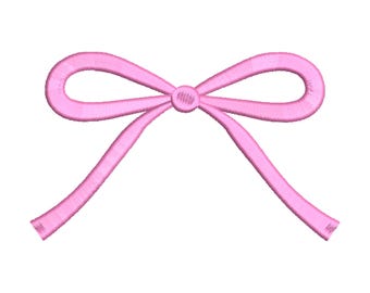 Mini Bow Embroidery Design, Mini Bow Machine Embroidery design, Ribbon Bow Tie Embroidery Design File, Satin Stitch Bow, 7 Sizes