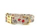 Mushroom Dog Collar, Cat Collar with Bell Bowtie, Floral Dog Collar Personalized, Christmas Dog Collar, Dog Collar Fall Winter, Gift for Dog 