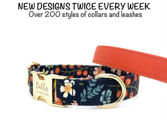 etsy personalized dog collar