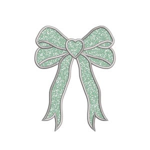 Side Bow Appliqué Sweatshirt Embroidery Design, Christmas Bow Sweatshirt Embroidery Design, 5 Sizes, Bow Applique Embroidery File