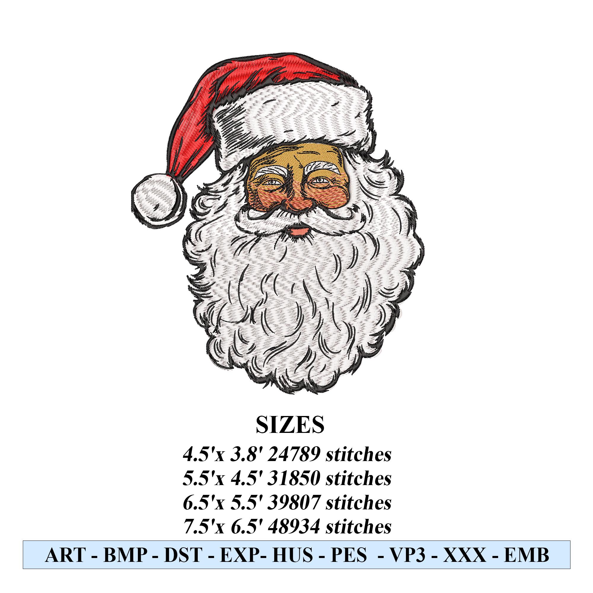 Embroidery Design Rocker Santa Christmas Santa Embroidery Design, Vintage Christmas Santa Embroidery ...