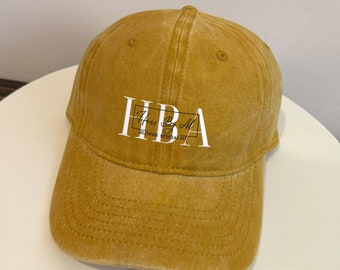 Embroidered Dad Cap, Personalized Text Logo, USA Made