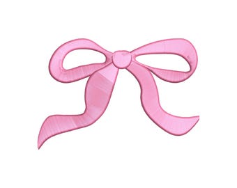 Mini Bow Embroidery Design, Mini Bow Machine Embroidery design, Ribbon Bow Tie Embroidery Design File, Satin Stitch Bow, 7 Sizes