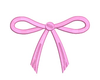 Mini Bow Machine Embroidery Design, Bow Embroidery File in PES, DST, Jef, Instant Download