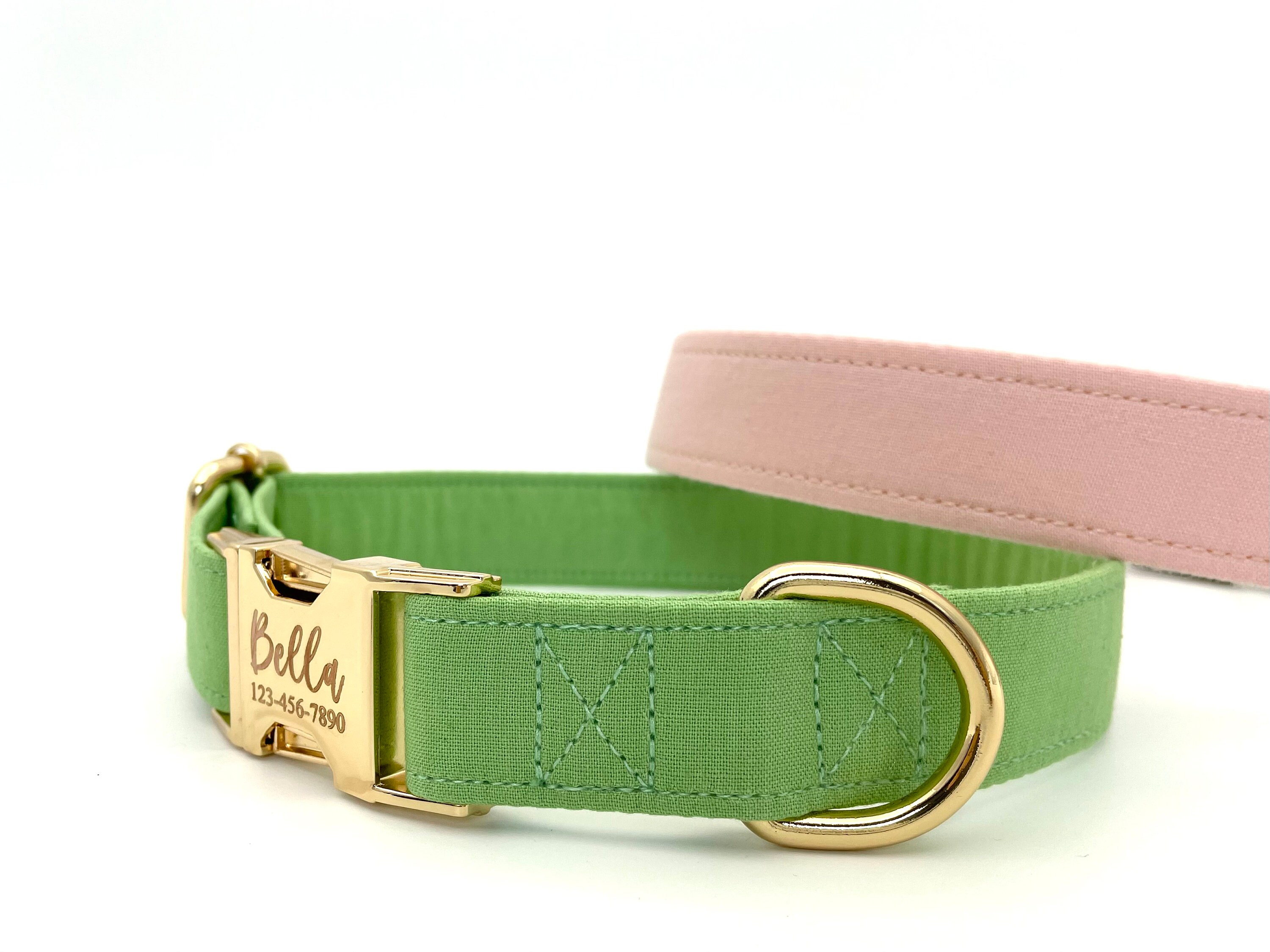 Personalized Dog Collar Wedding Dog Collar Metal Buckle Etsy