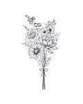 Custom Birth Flower Bouquet, Family Birth Month Tattoo Design, Up to 20 Flowers, Flower Bouquet Print Custom Birthday Gift, Digital Download product logo