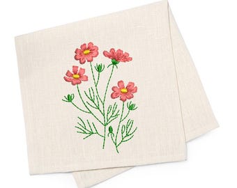 Mini diseño de bordado de flores silvestres / Archivo de bordado a máquina floral botánico / Patrón de flores estilo cottagecore / Descarga digital en 7 tamaños