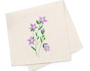 Diseño de bordado de mini flores silvestres - Archivo de bordado floral digital a máquina - Patrón de bordado de flores pequeñas - Descarga de arte botánico en bastidor